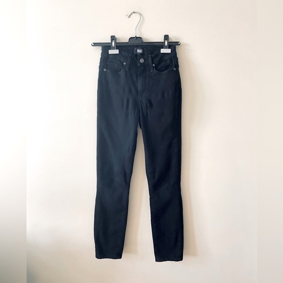PAIGE Margot Ultra Skinny Jeans Shadow Black Women's Size 24 - Picture 5 of 13